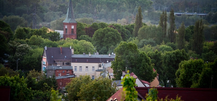 panorama kościoła w Podjuchach...(foto. Daniel Reszke)